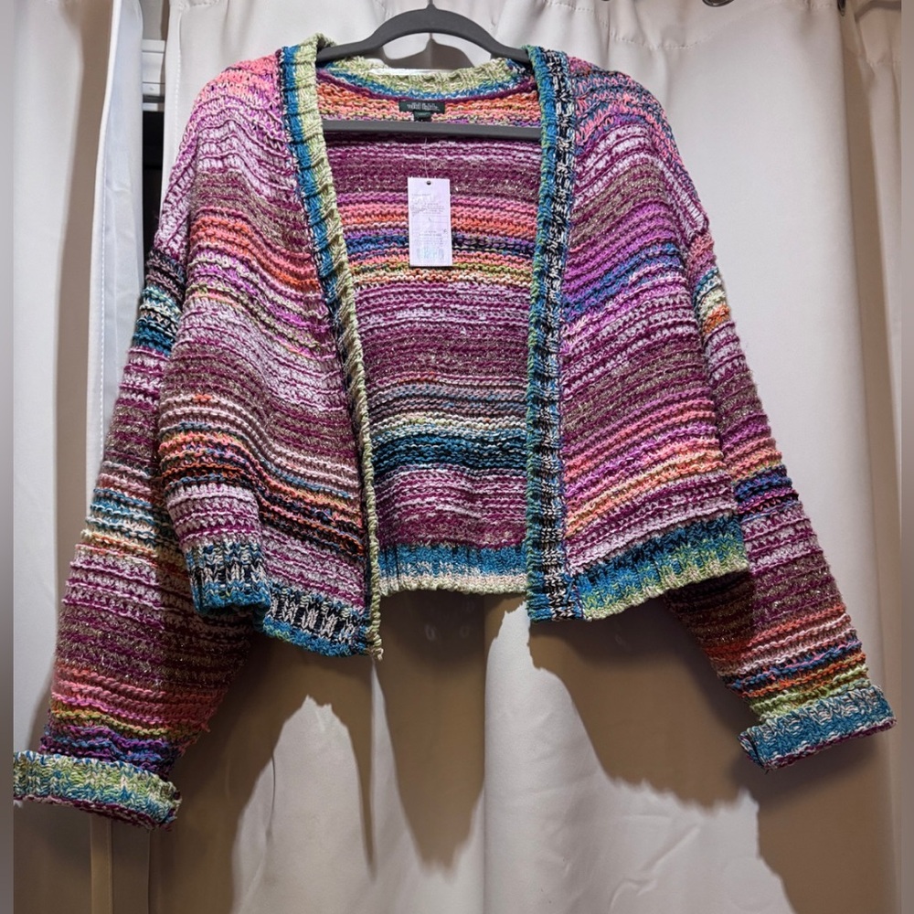 NWT Size Large Multicolor Soft Sweater